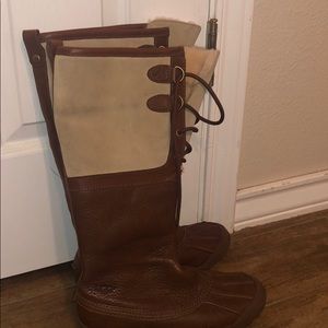 winter brown boots